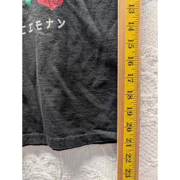 Riot Society Cotton Graphic Tee Shirt Medium Black Panda Rose Trap Streetwear - Picture 7 of 7